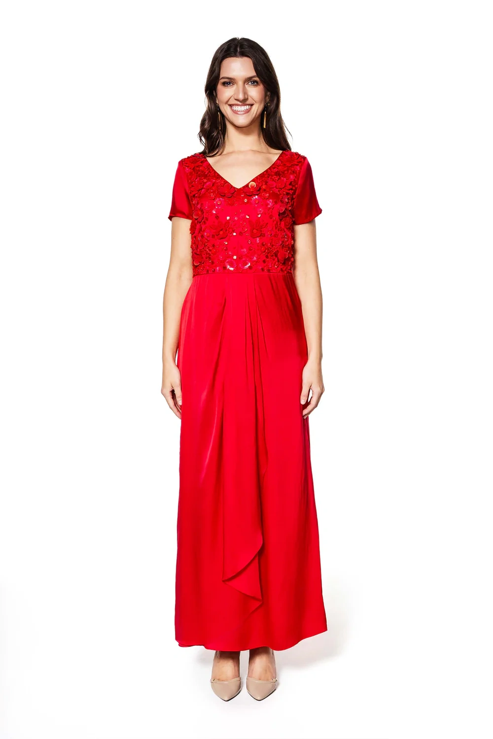 enchanted embellished silk gown