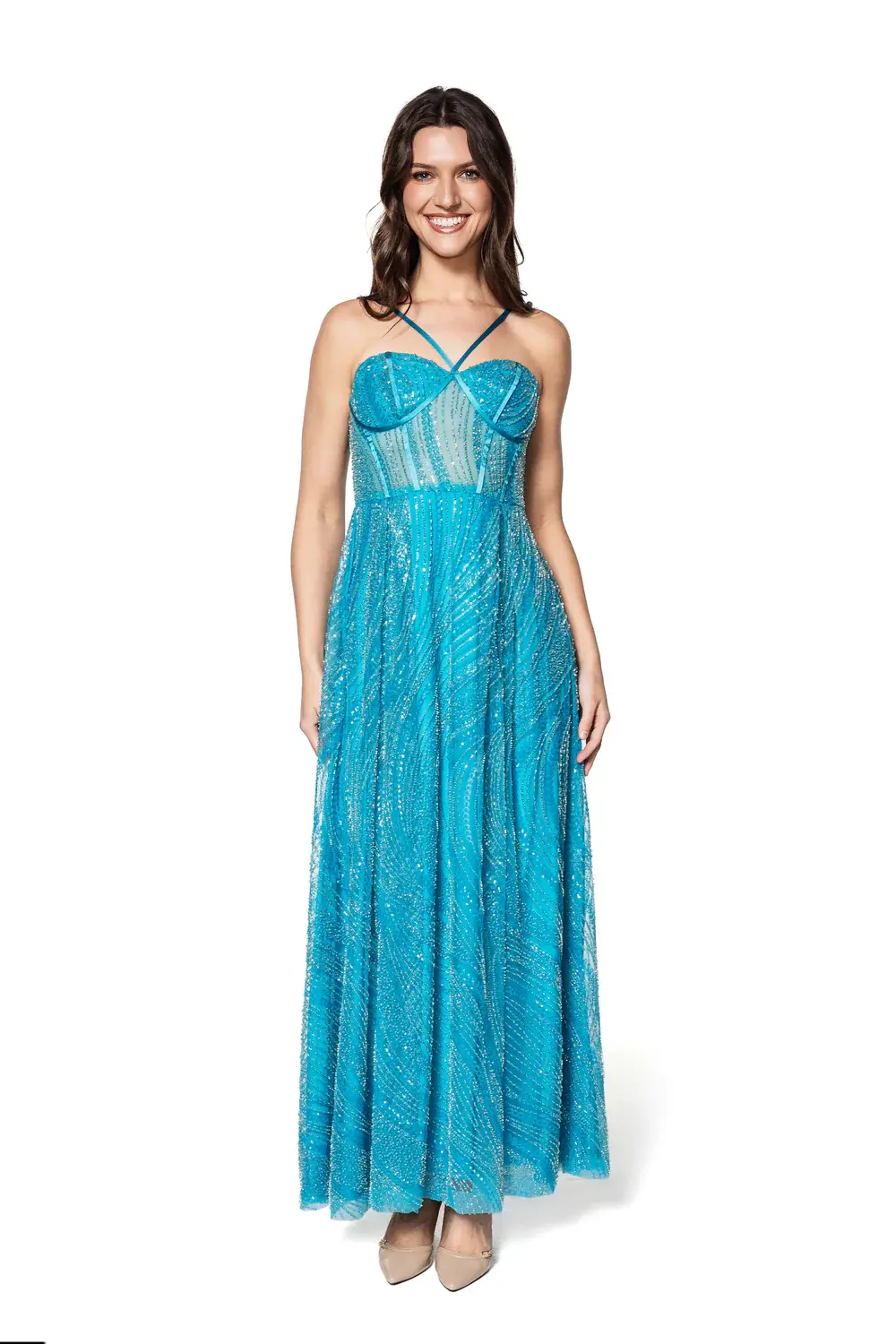 mirage embellished gown