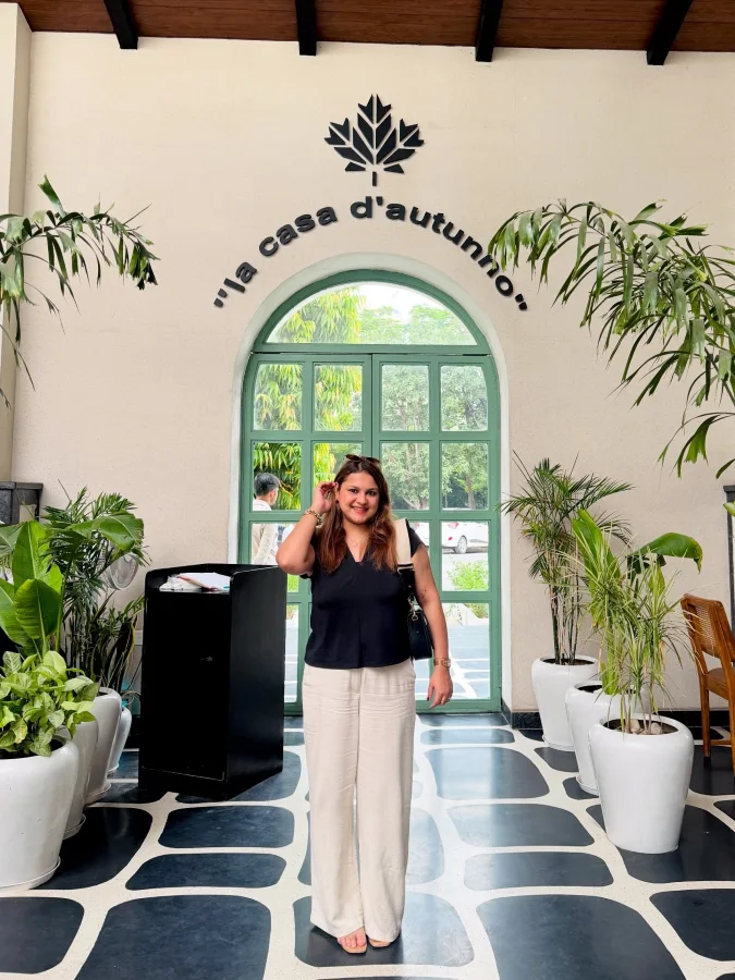 Black V-Neck and Linen Wide Leg Trousers: Breezy Minimalist Office