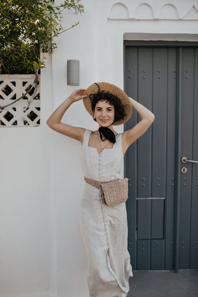Breezy Ivory Linen Sundress Effortless Weekend Boho Style