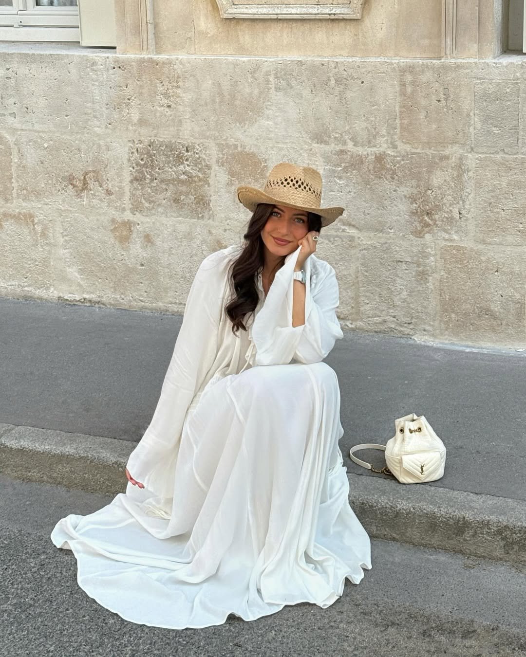 Breezy Sun-Bleached White Boho Maxi Dress