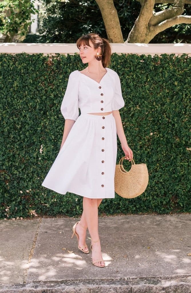 Breezy White Two-Piece Set Casual Weekend Chic
