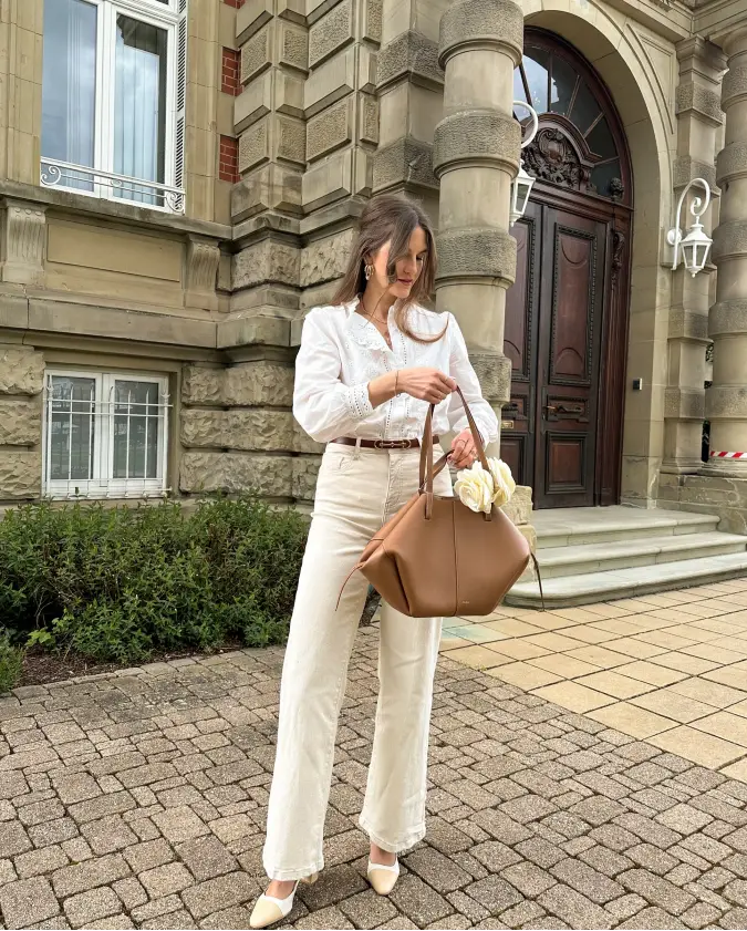 Caramel and Cream Wide Leg Weekend Ensemble