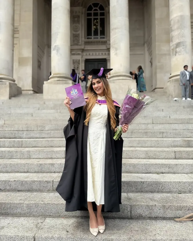 Cream Embroidered Dress: Soft Layered Elegance for Graduation Milestones