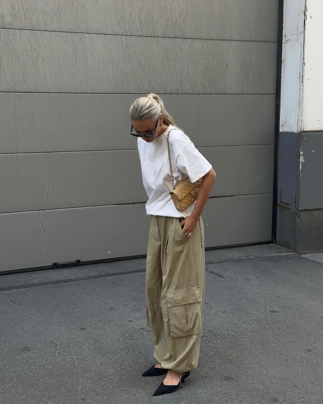 Neutral Oversized Cargo Streetwear