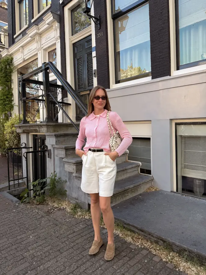  Pastel Pink & Cream Relaxed Weekend Knits