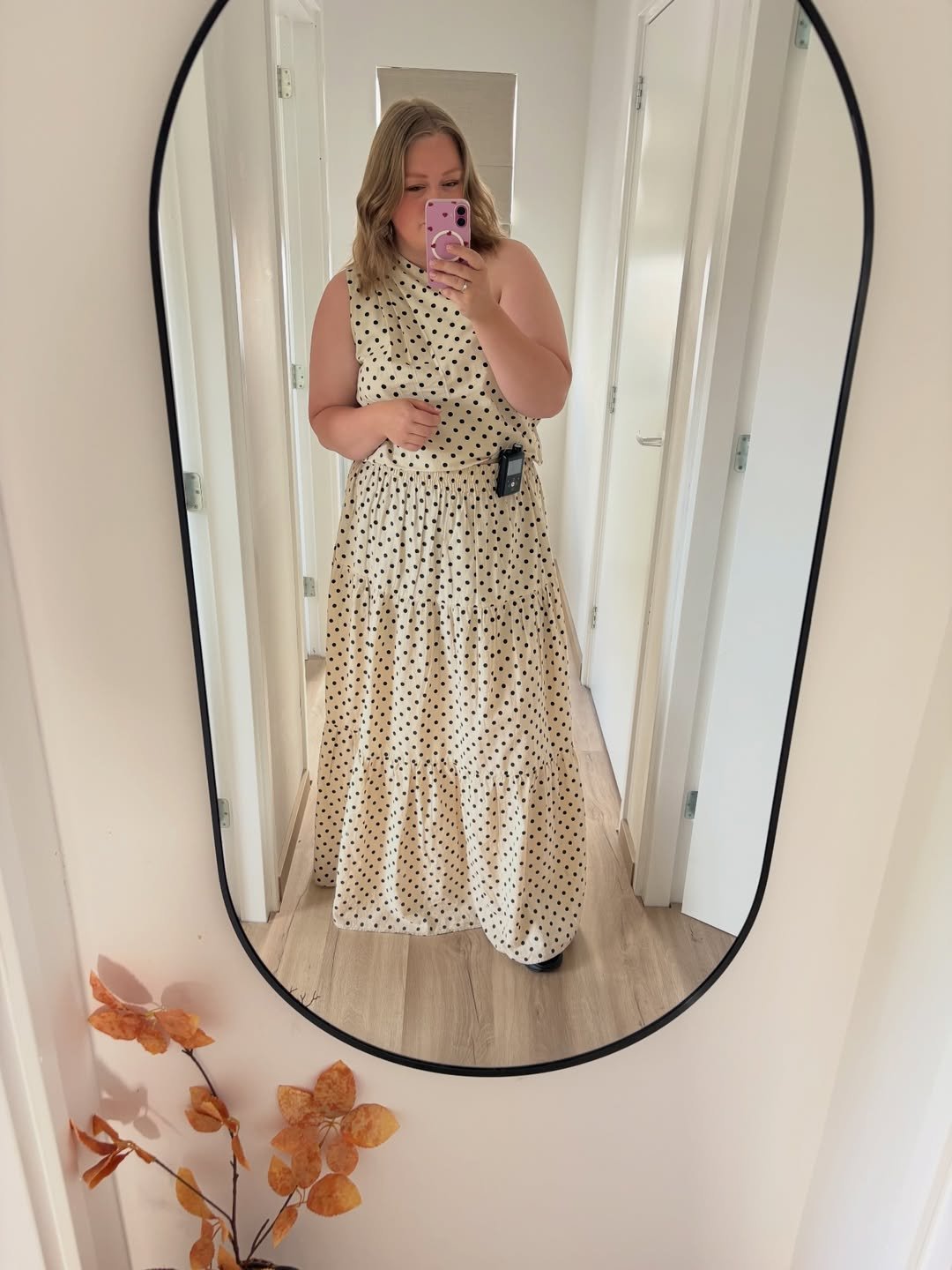 Playful Polka Dot Relaxed Tiered Maxi