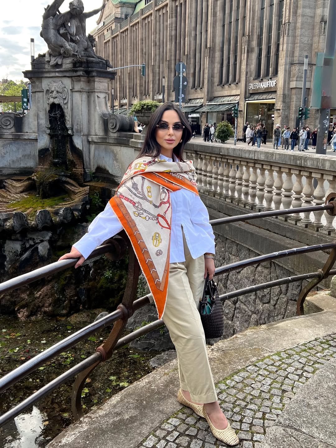 Relaxed Elegance with Pop of Color Modest Summer Suiting