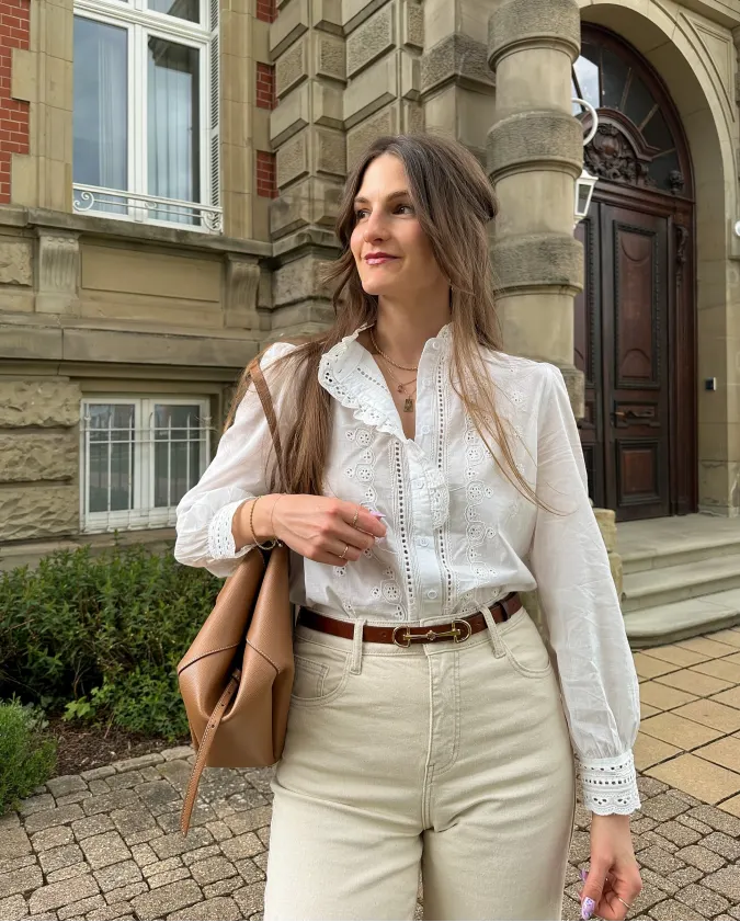 Romantic White Cotton and Relaxed Neutrals for Elevated Daily Wear