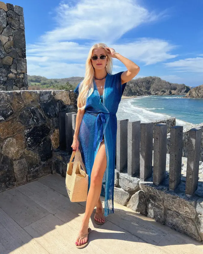 Shimmering Cobalt & Straw Beachside Layering