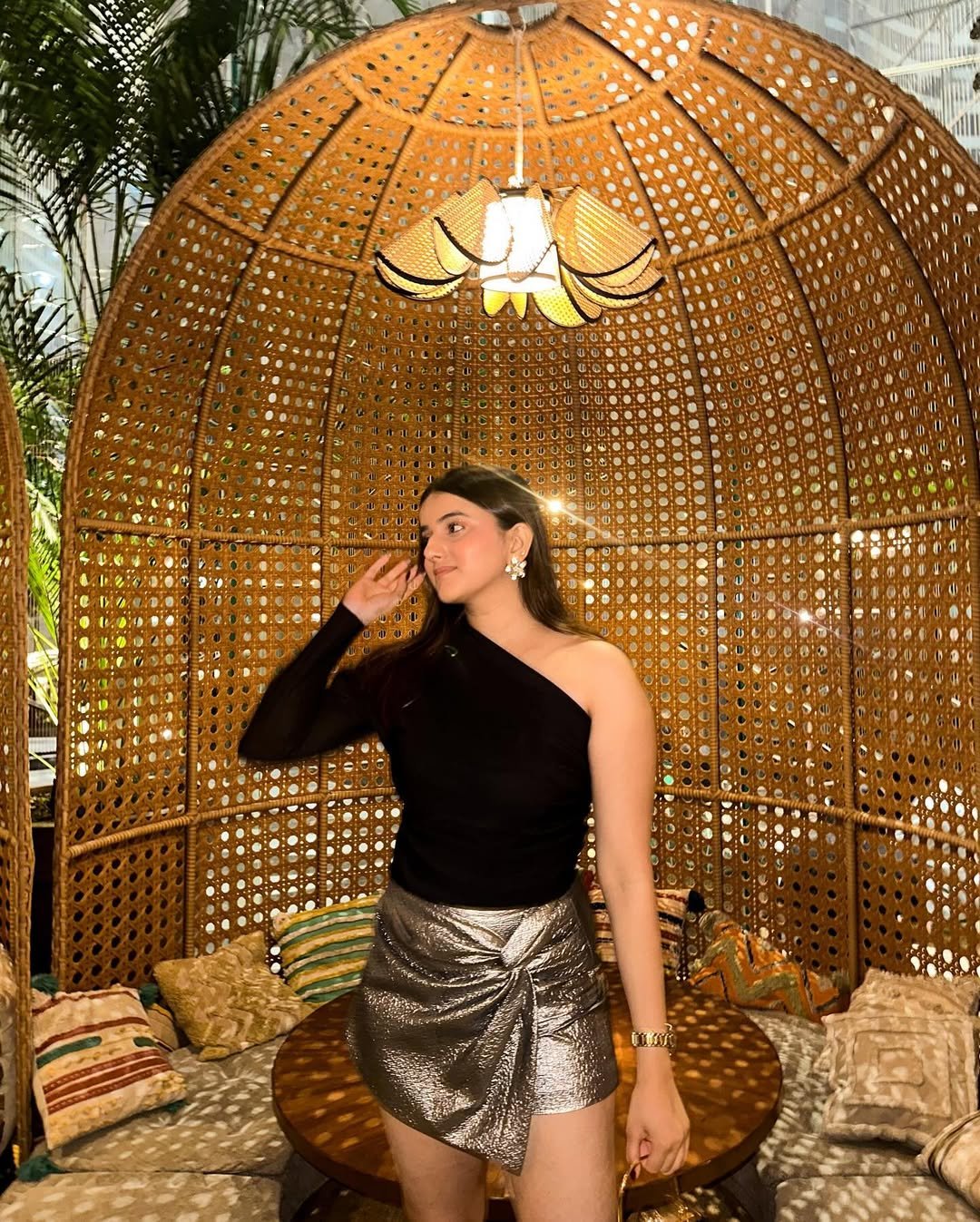 Sleek Black and Silver Tailored Party Wear 