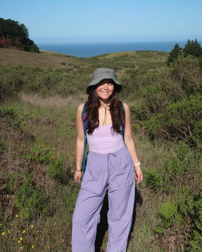 Sunny Trail Style: Lavender Wide Leg Sets for Outdoor Adventures