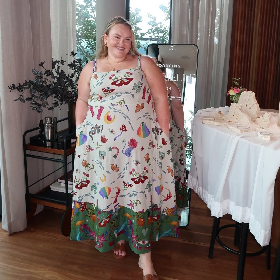 Whimsical Printed Maxi Dress