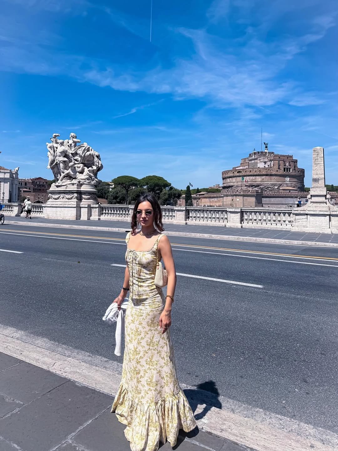 Yellow Floral Cotton Maxi European Summer Outfits
