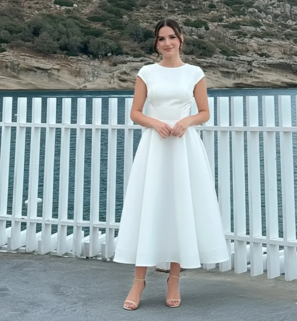Elegant White Flowy Midi Dresses for Effortlessly Put Together Weekend Escapes