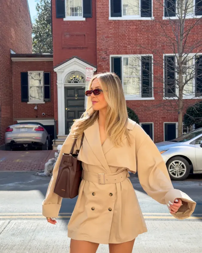 Belted Trench Weekend Outfit