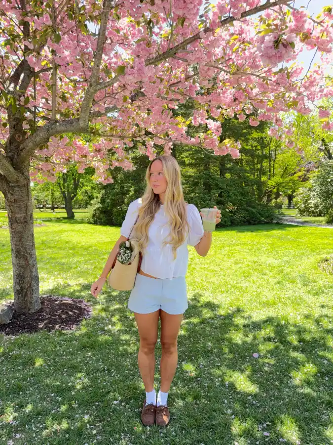 Cherry Blossom Picnic Outfit