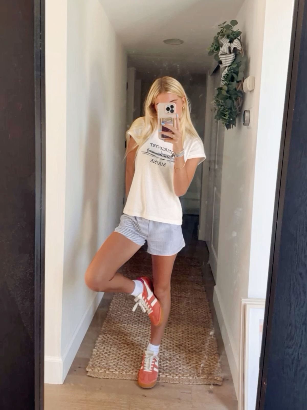 Coastal Graphic Tee & Seersucker Shorts