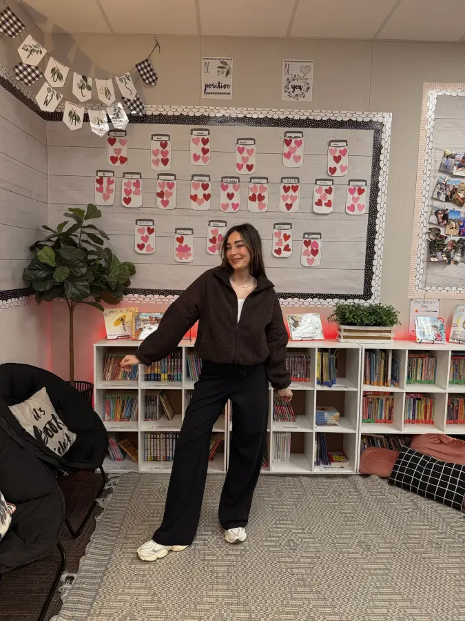 Cozy Quilted Jacket, Relaxed Wide Leg Fit, Comfortable Everyday School Style