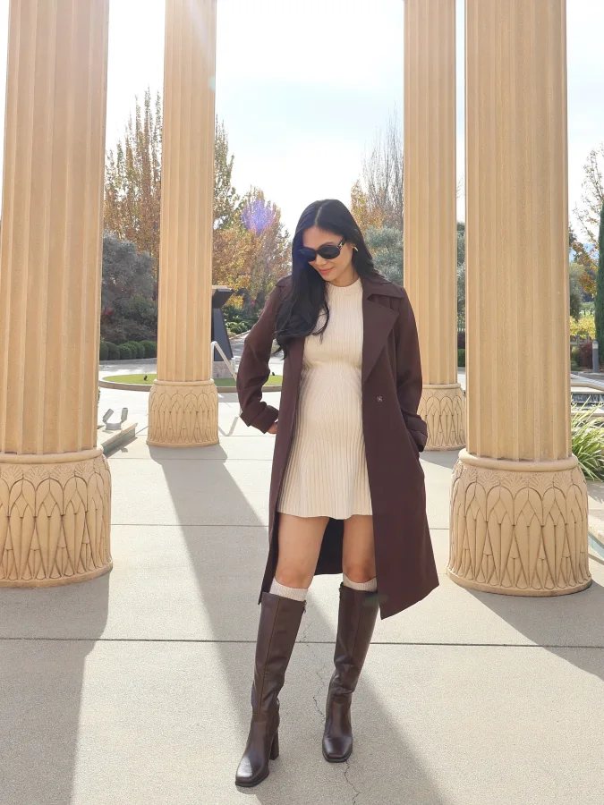 Cream Knit Dress Weekend Look