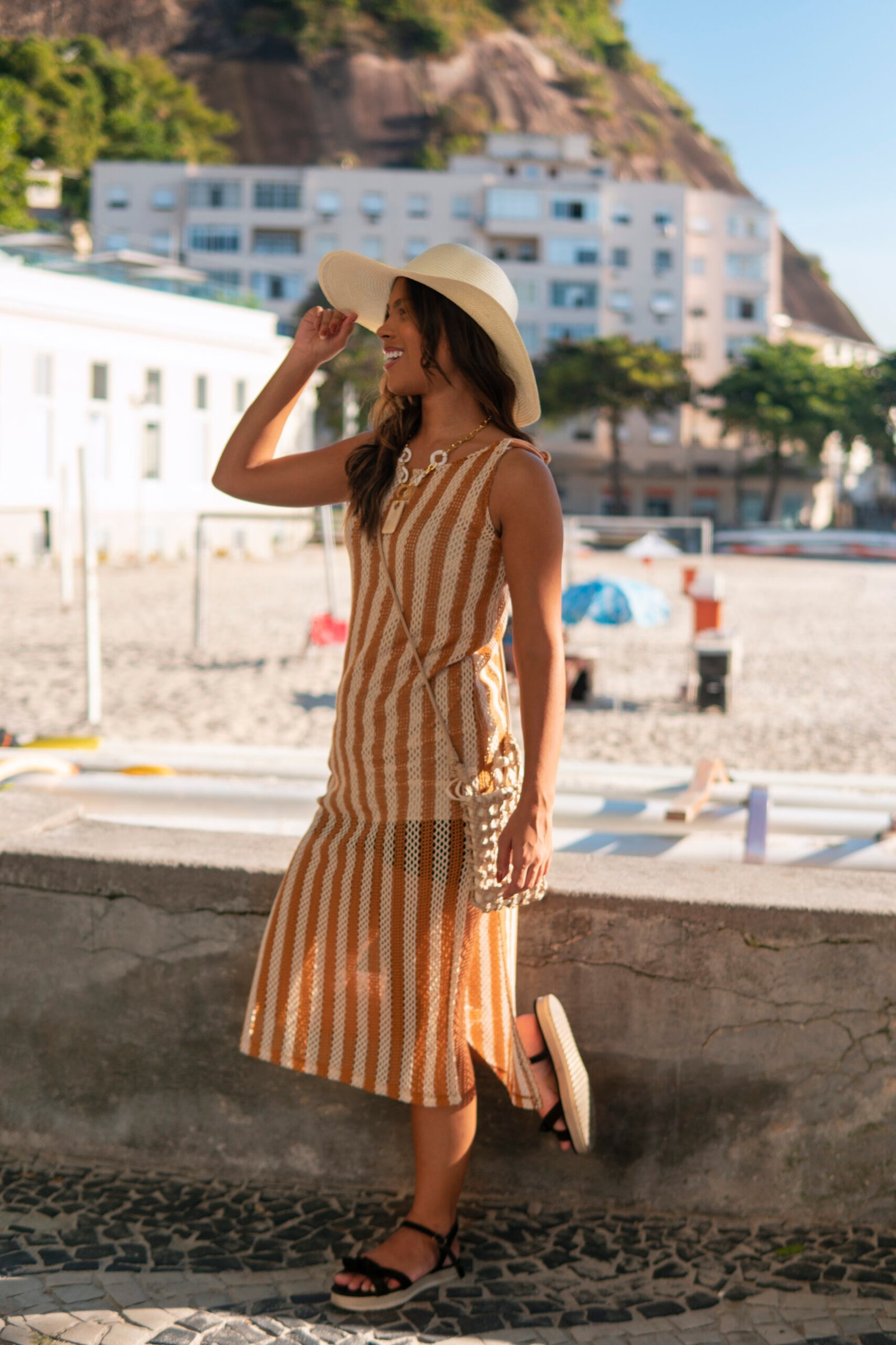 Earth Tone Striped Relaxed Vacation Wear And Summer Travel Outfit Mistakes That Can Ruin Your Whole Trip Wardrobe