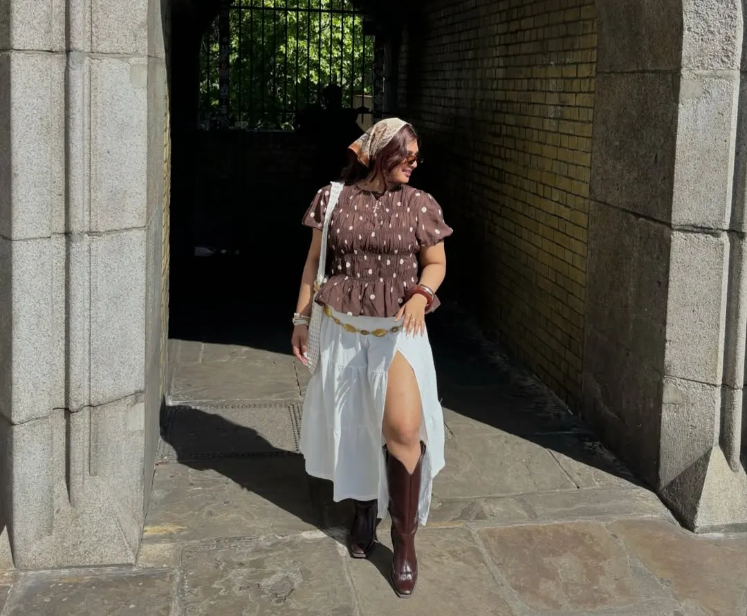Earthy Brown Flowy Boho Skirt Outfit Essential Selection For [19 Sartorial Summer Outfit Ideas For Women]