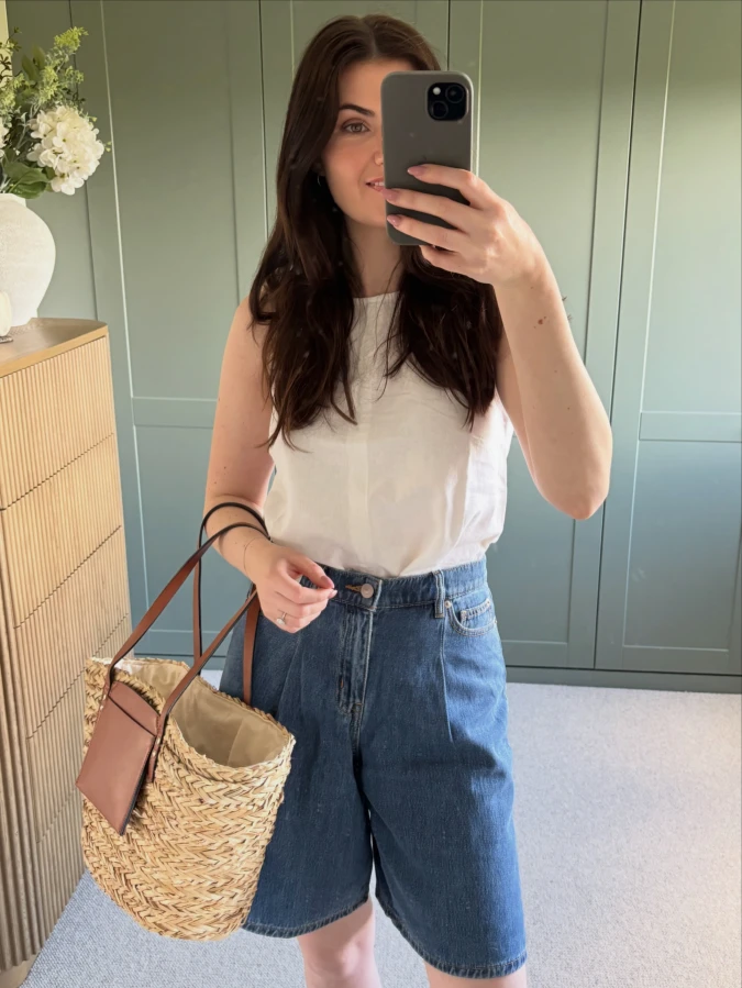 Easy Denim Shorts Weekend Look