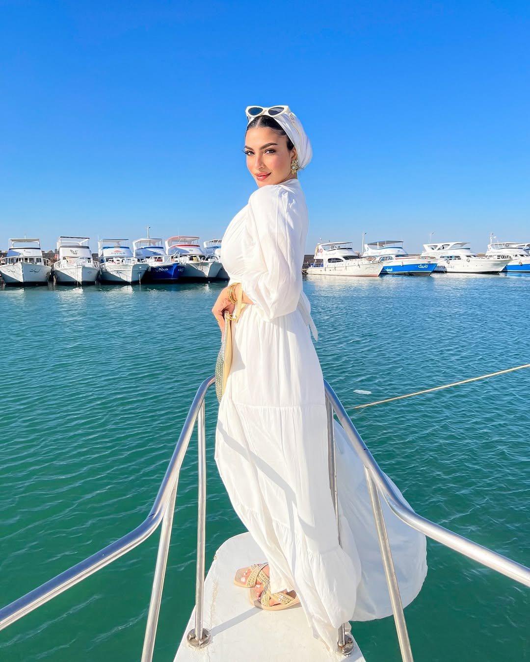 Elegance on the Deck All-White Maxi Dress