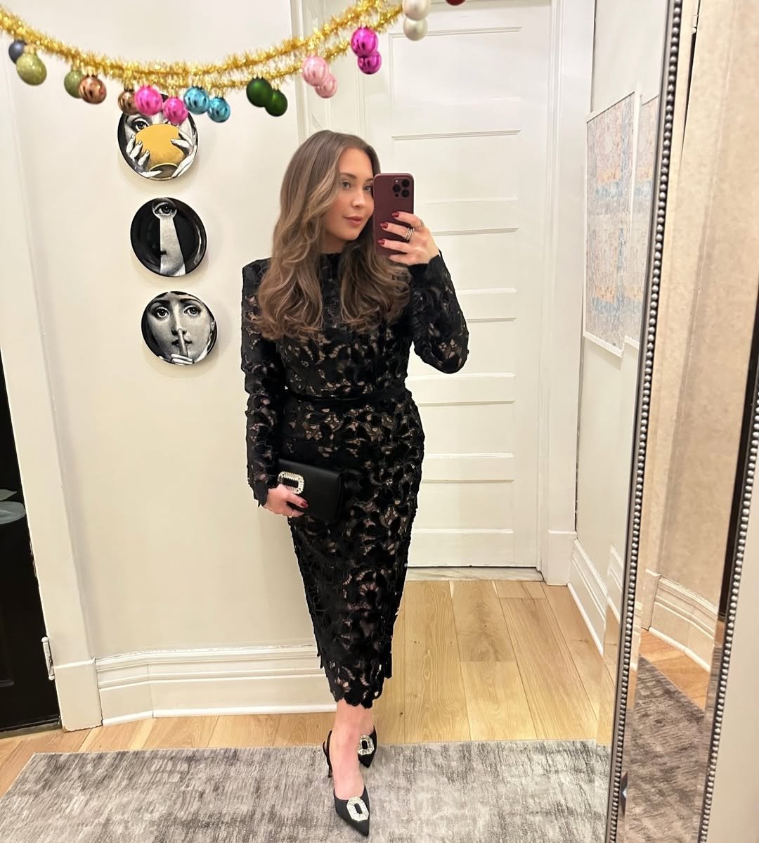 Elegant Black Lace Sheath