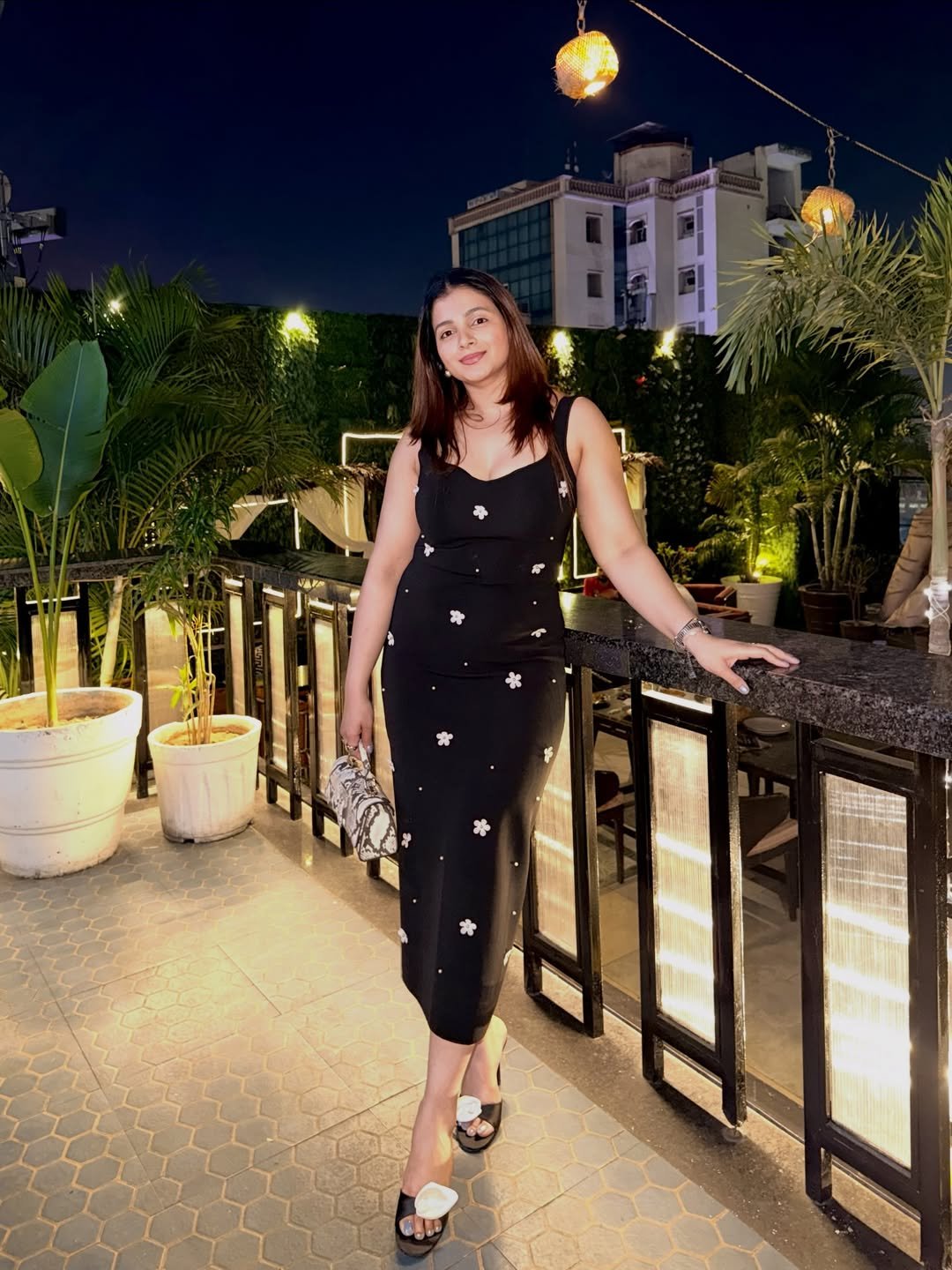 Elegant Floral Midi for Evening Retirement Celebrations