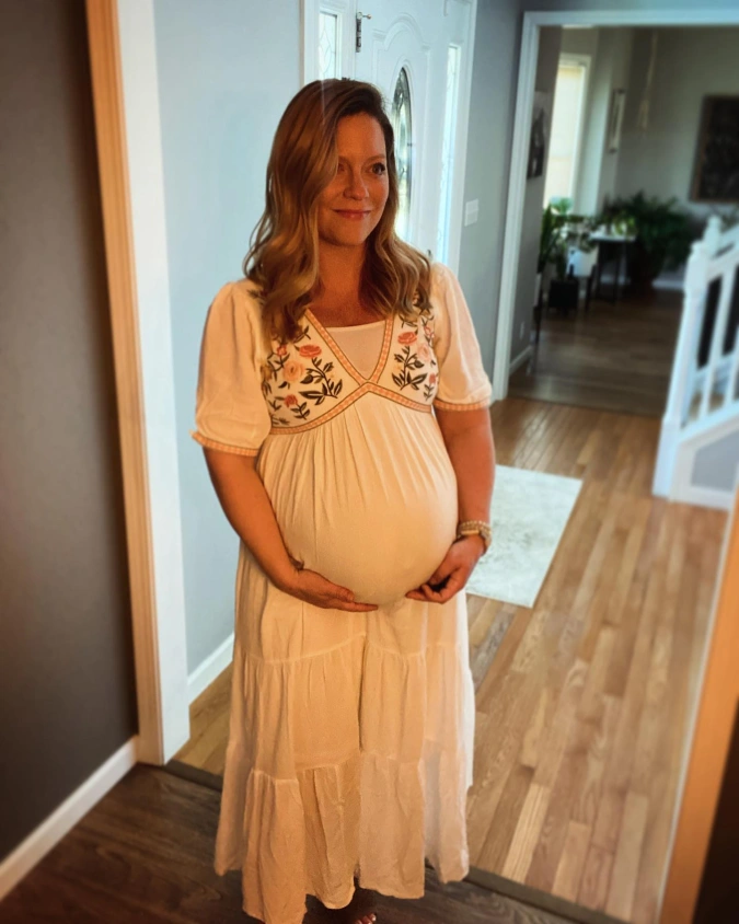 Embroidered Tiered Cottage Dress