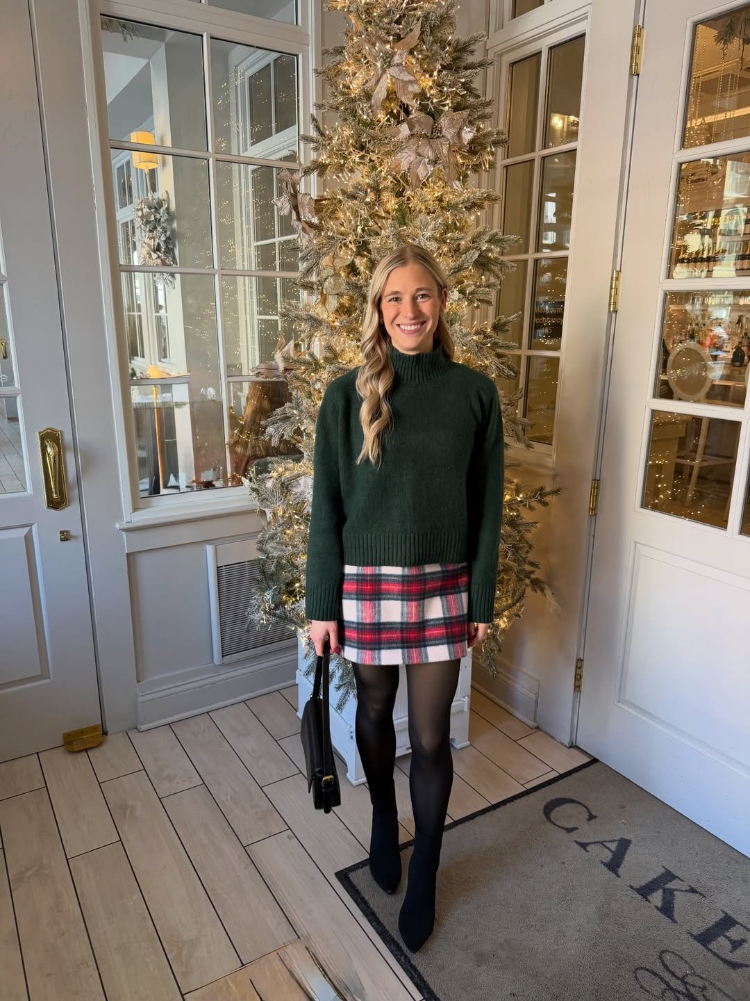 Festive Plaid and Cozy Knit