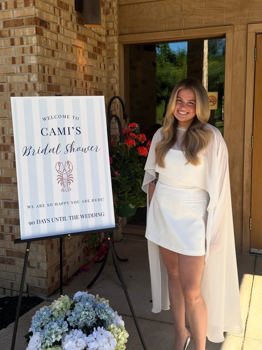 Flowing All-White Cape Romper Modern Chic Bridal Shower Outfit