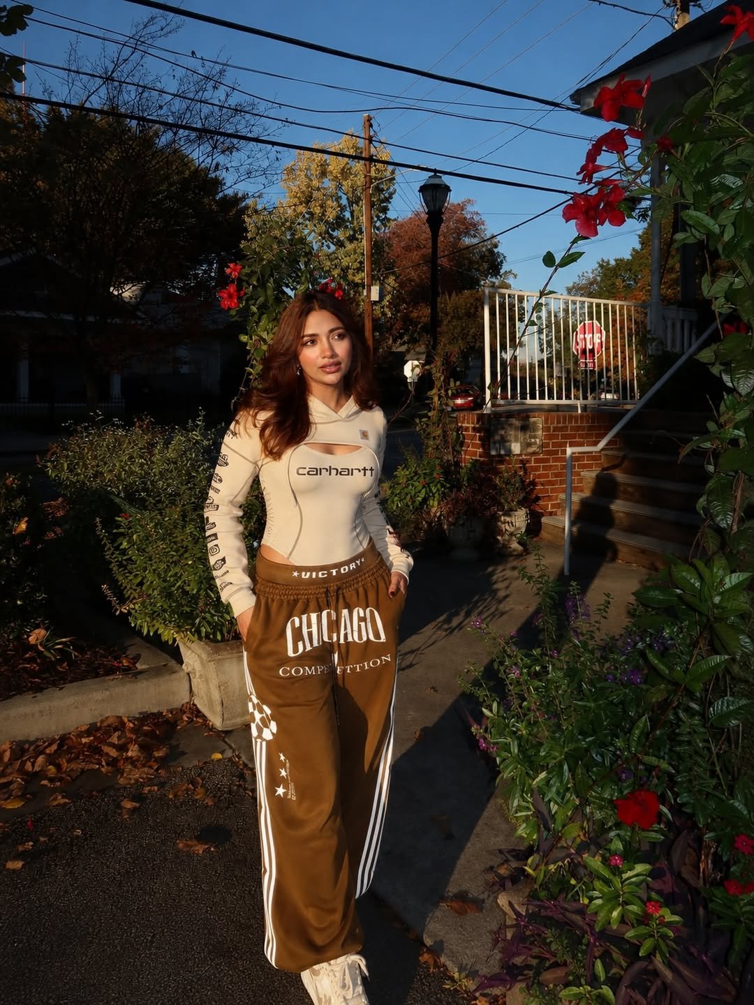  Nature Tone Wide Leg Athleisure Set