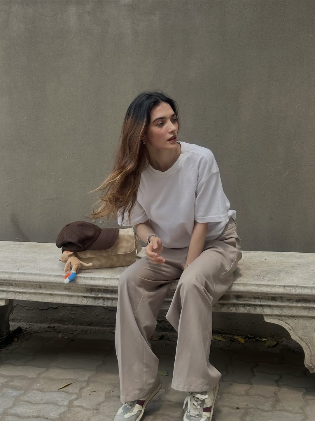 Neutral Earth Tone Oversized Casual Modest Streetwear