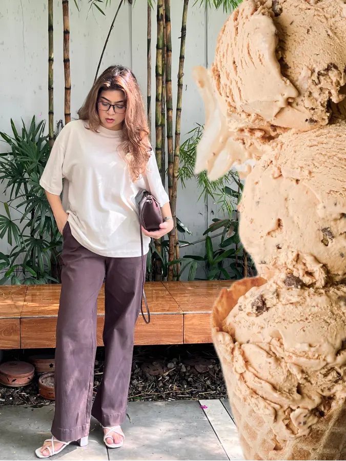 Neutral Tones Café Outfit