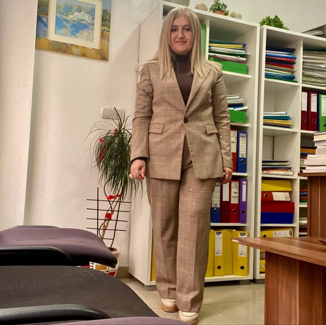 Plaid Suit with a Cozy Turtleneck