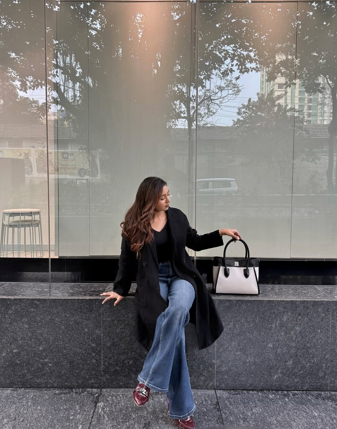 Polished Black and Indigo Denim Creative Professional Attire