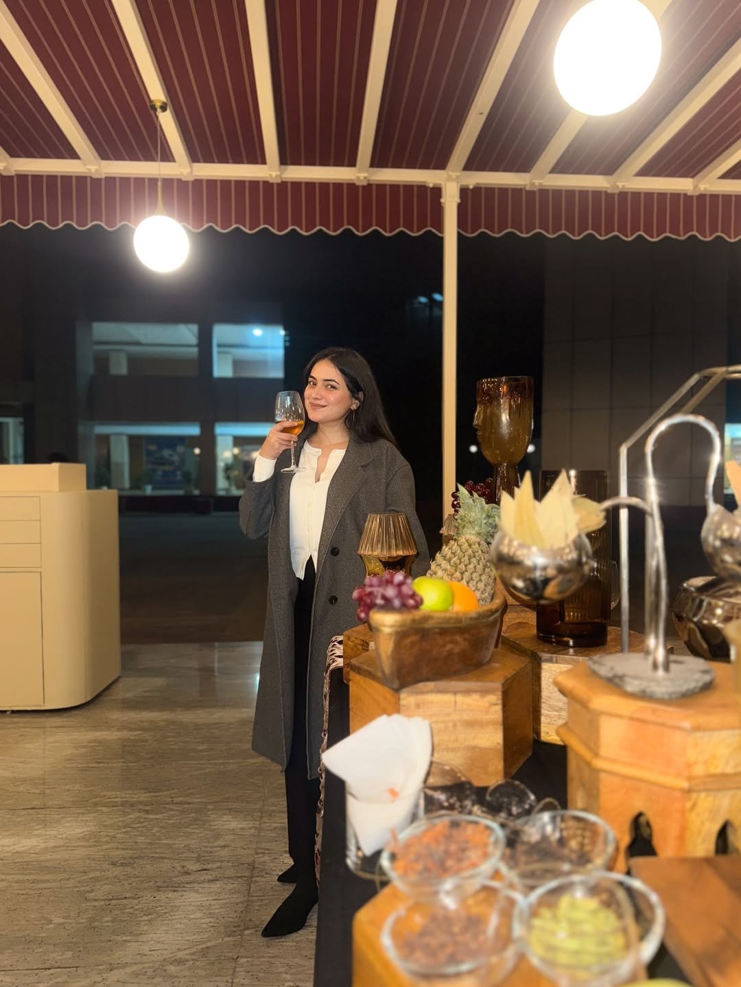 Relaxed Charcoal Tailored Overcoat and White Blouse Sophisticated Layered Separates for Your First Date Dinner