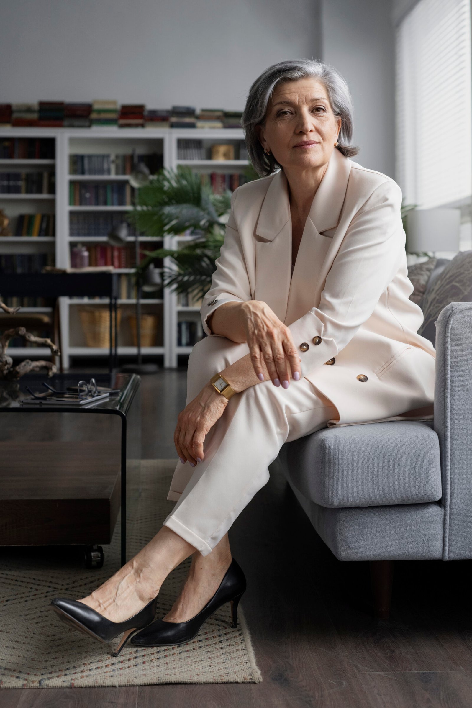 Relaxed Cream Tailored Suit: Elevated Casual Basics