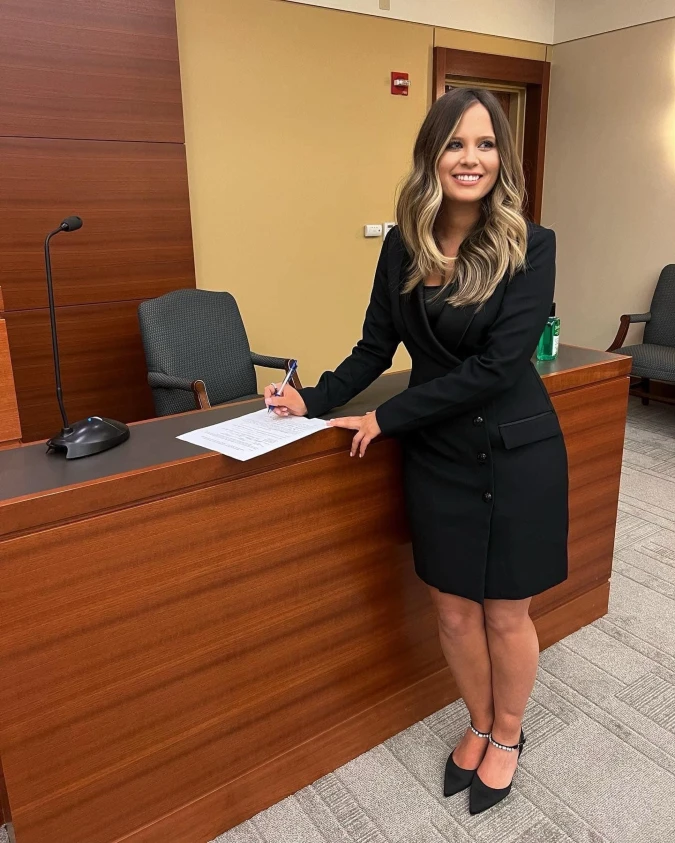 Sleek Black Blazer & Pencil Skirt