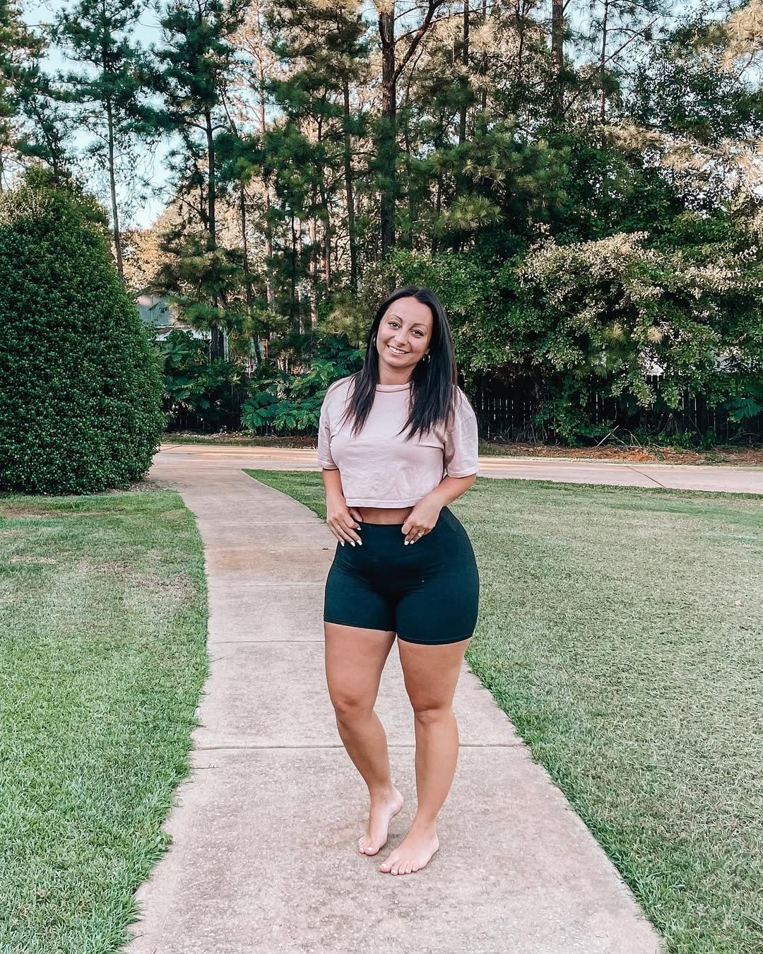 Soft Blush, High Rise, Snug Fit Casual Athleisure for 18 Summer Plus-Size Outfit Ideas For 2026