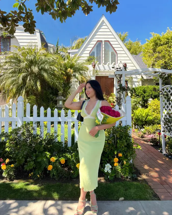 Soft Green Garden Party Dress
