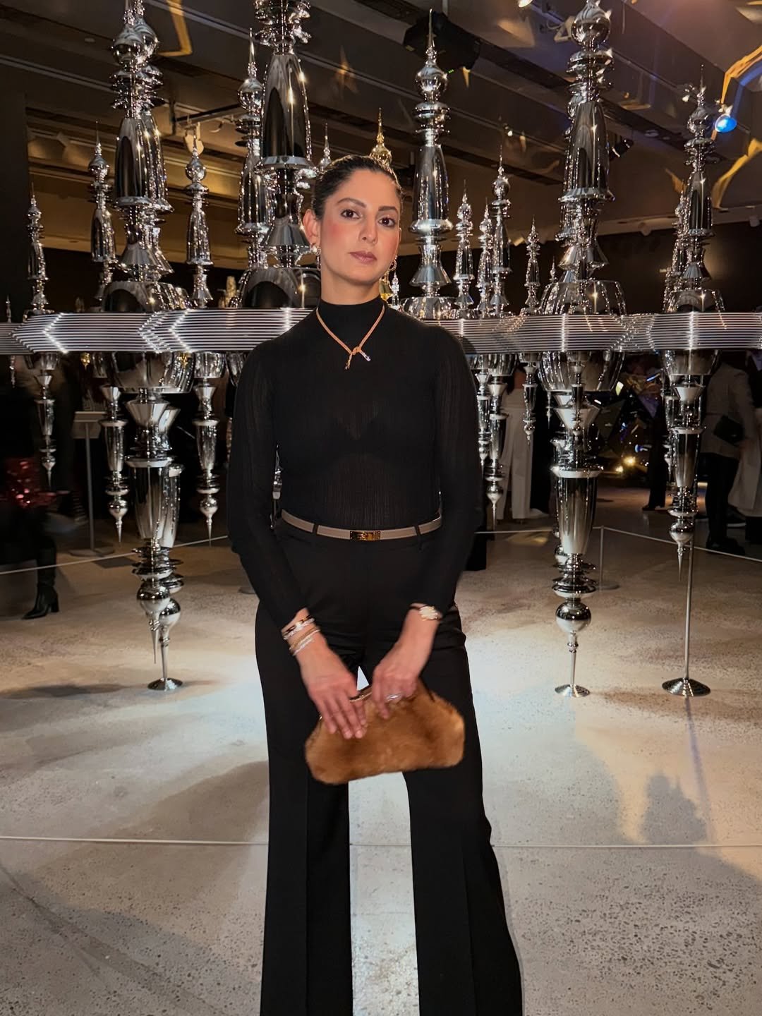 Sophisticated Monochrome and Sheer Layering