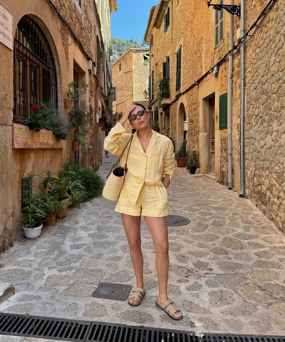 Sunny Yellow Linen Set
