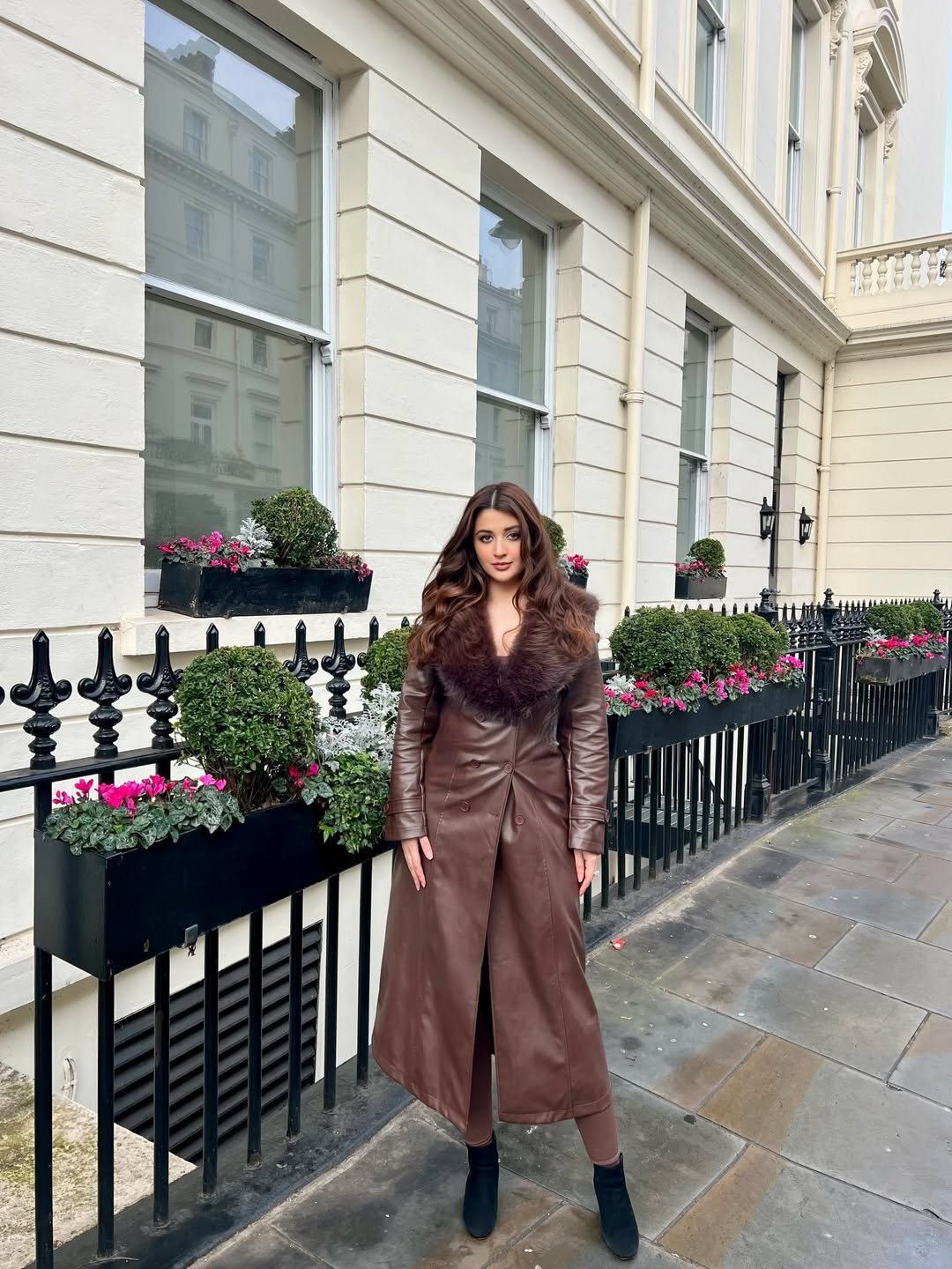 The Chocolate Leather Trench Coat