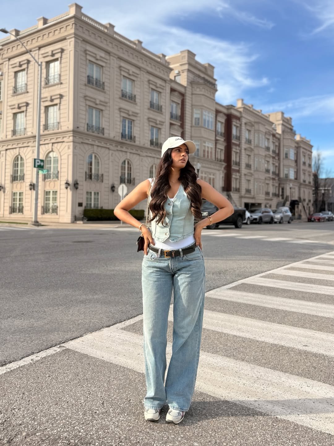 The Coastal Denim Vest and Tailored Trouser Jeans