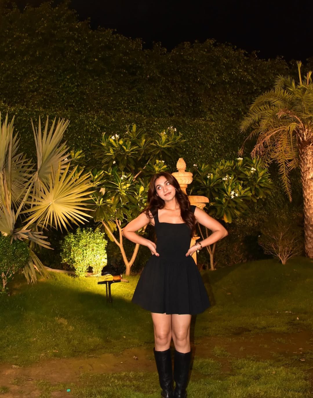 The LBD with Knee-High Boots