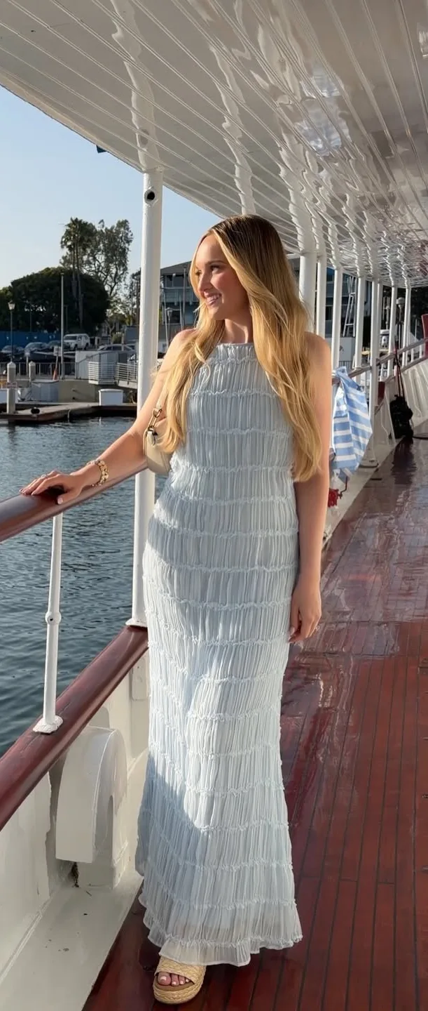 The Smocked Powder Blue Maxi