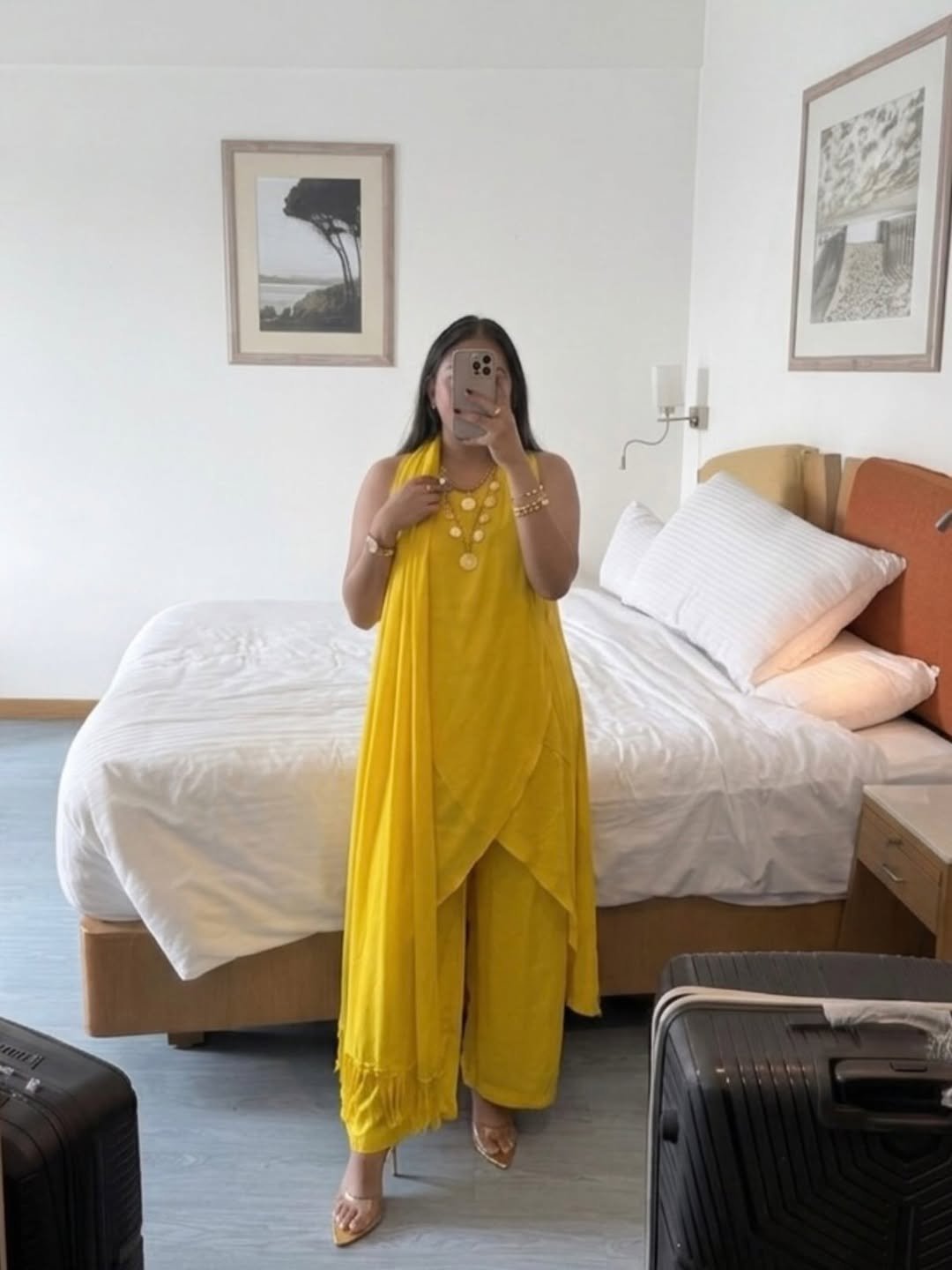 Vibrant Sunwashed Layers Elegant Modest Monochromatic Co-ord